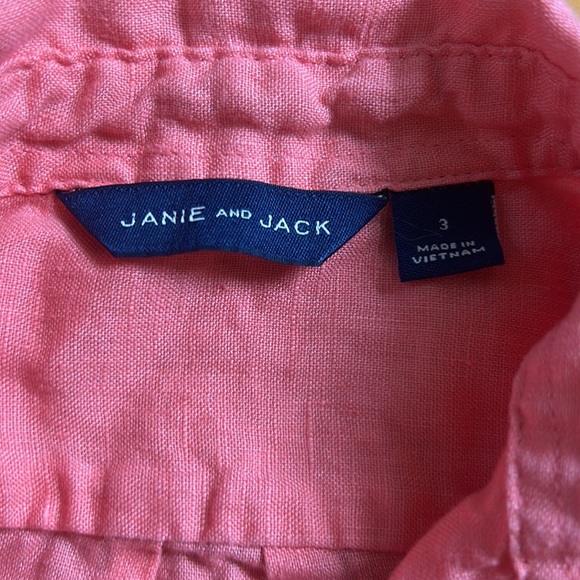 Boys Janie and Jack Linen Button Down Shirt - Picture 2 of 2